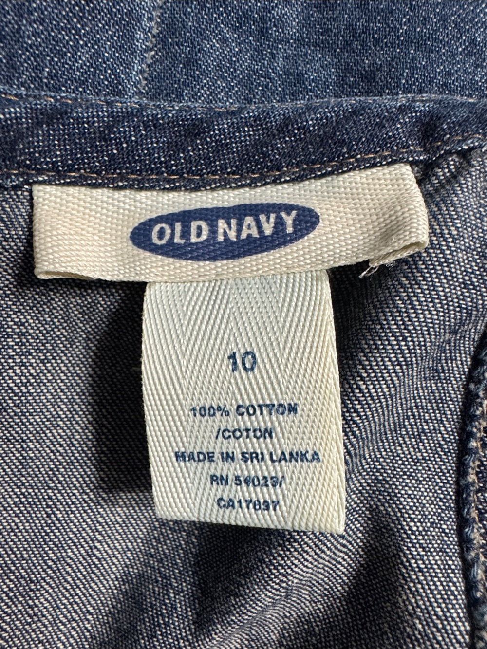 Old Navy Dark Blue Denim Midi Slip Dress - Picture 3 of 3